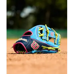 Wilson 2026 Spring A2000 1786 Sky Blue/Navy/Optic Yellow 11.5" RHT