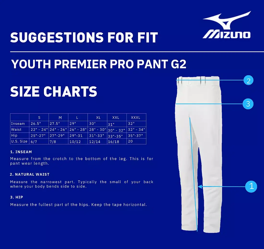 Mizuno Mizuno Youth Premier Pro Pant G2