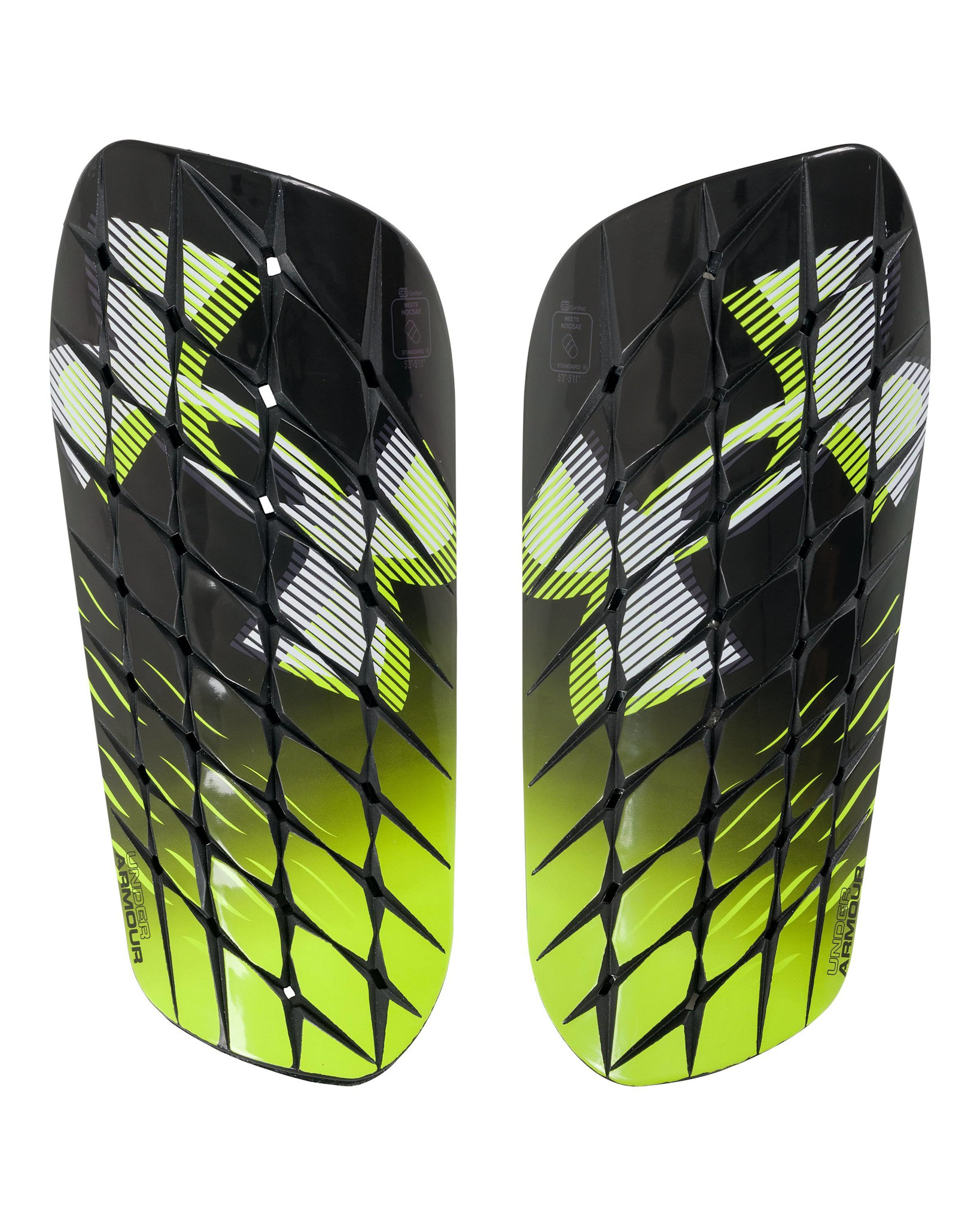 Under Armour UA Shadow Pro Shin Guards Blk/High Vis Yellow