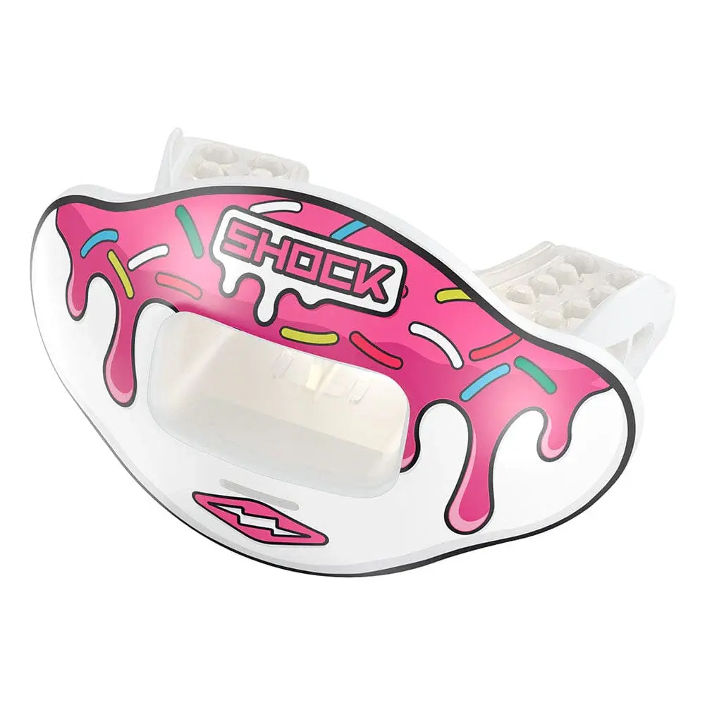 Shock Doctor Shock Doctor Max Airflow White/Pink Sprinkle Drip Mouthguard
