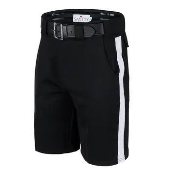 Smitty Smitty  Black Shorts with White Stripe and Non Slip Gripper Waistband