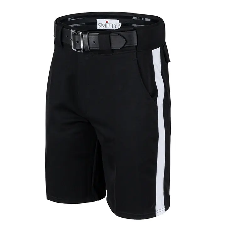 Smitty Smitty Black Shorts with White Stripe and Non Slip Gripper Waistband