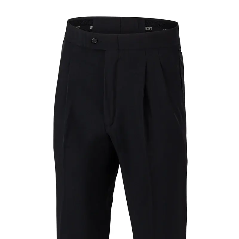 Smitty Smitty Basketball Officials Tapered Pleated Pants w/ No Belt Loops
