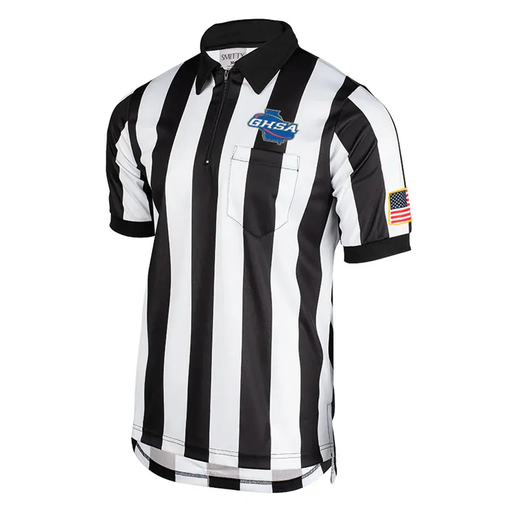 Smitty Smitty Football Officials GHSA 2 Inch Stripe Body Flex Pocket Shirt