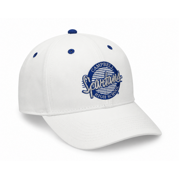 White Twill Snapback Campbell Spartans Hat