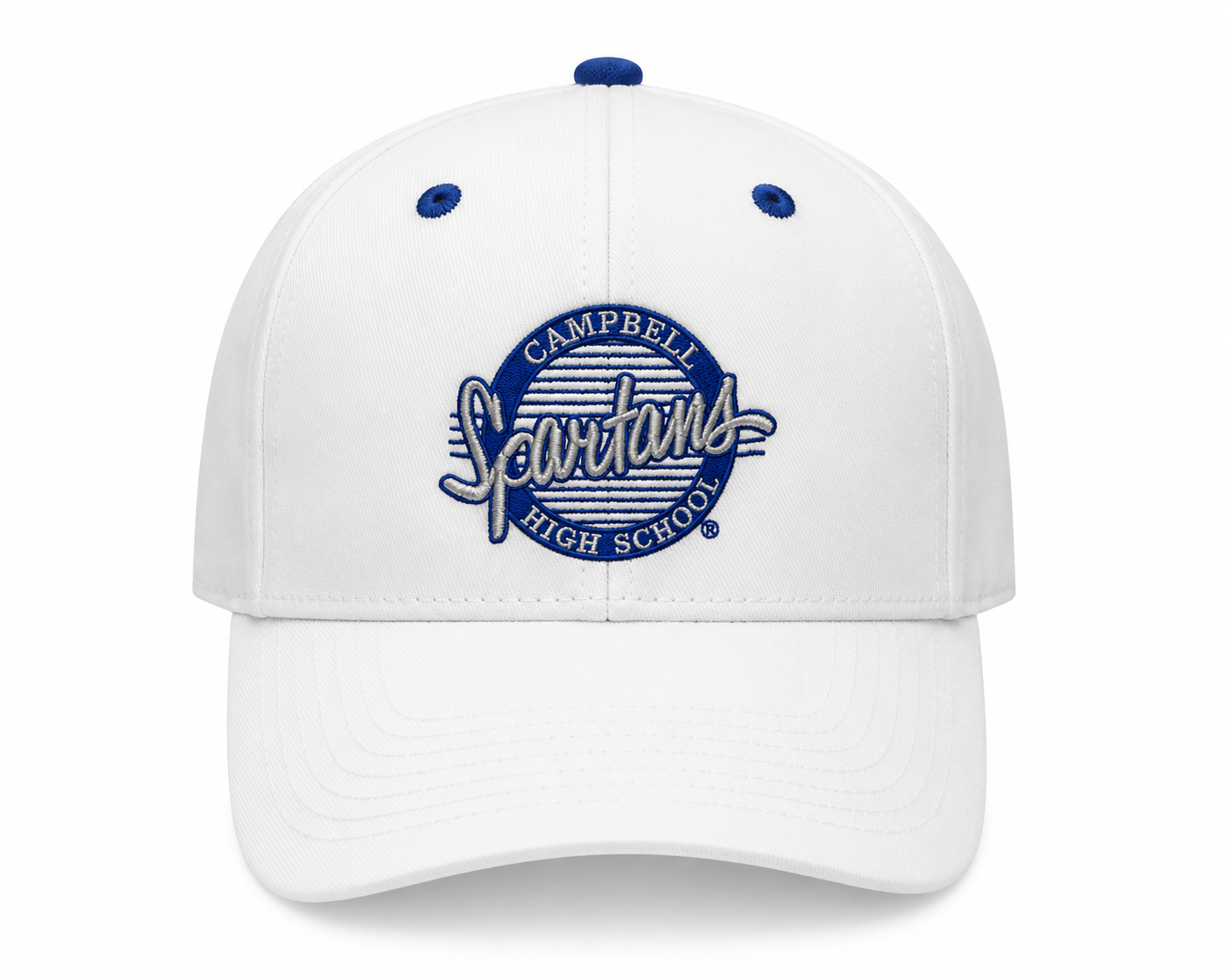 White Twill Snapback Campbell Spartans Hat
