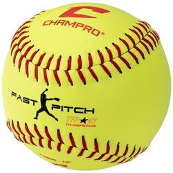 Champro 12" Fastpitch Leather Cover Practice Softball (dz)