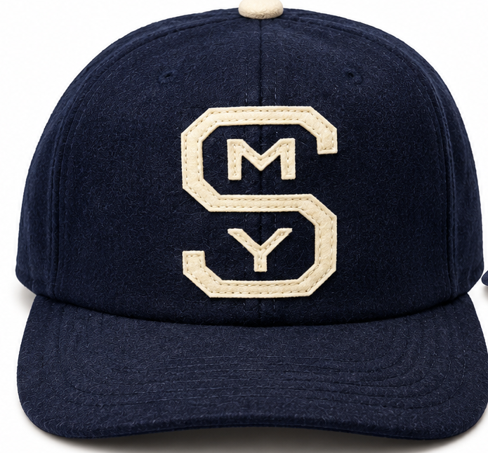 Rail & Ridge SMY Vintage Wool Snapback Hat – Navy