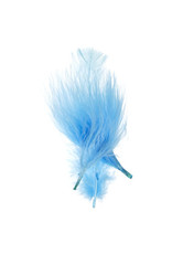 Marabou Feathers Turqouise Blue 6g