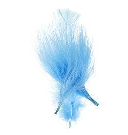 Marabou Feathers Turqouise Blue 6g