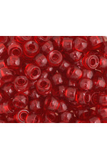 Mini Crow Beads 6mm  Transparent Ruby Red x250