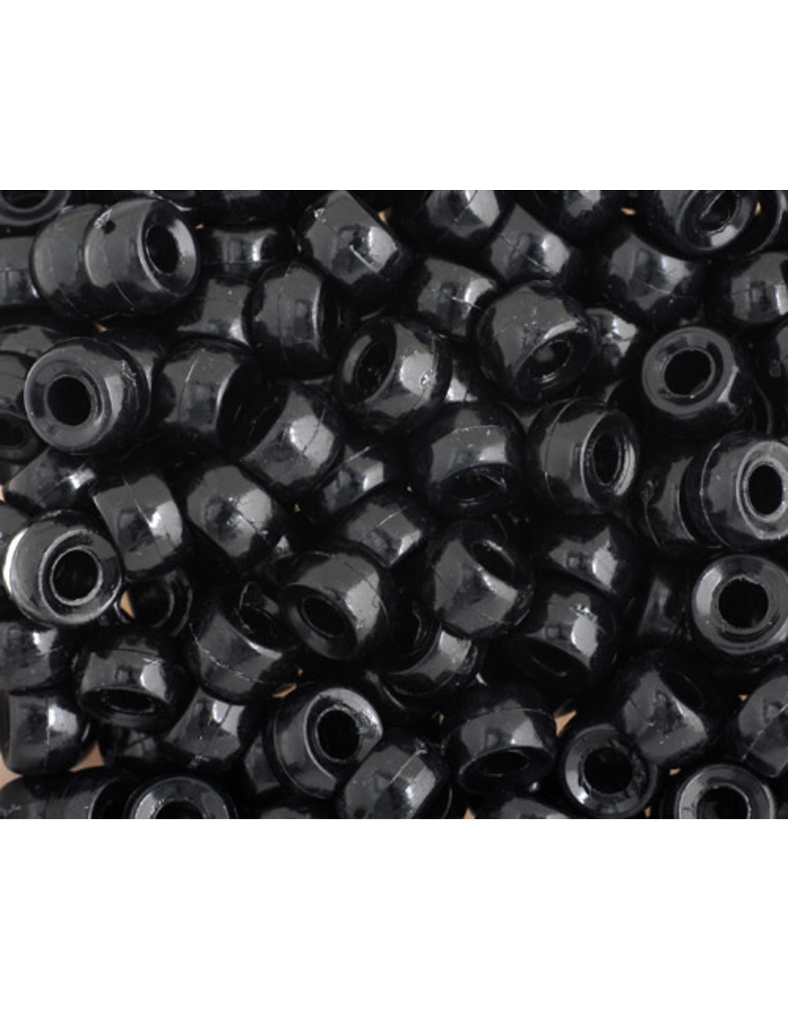 Mini Crow Beads 6mm Opaque Jet Black x250