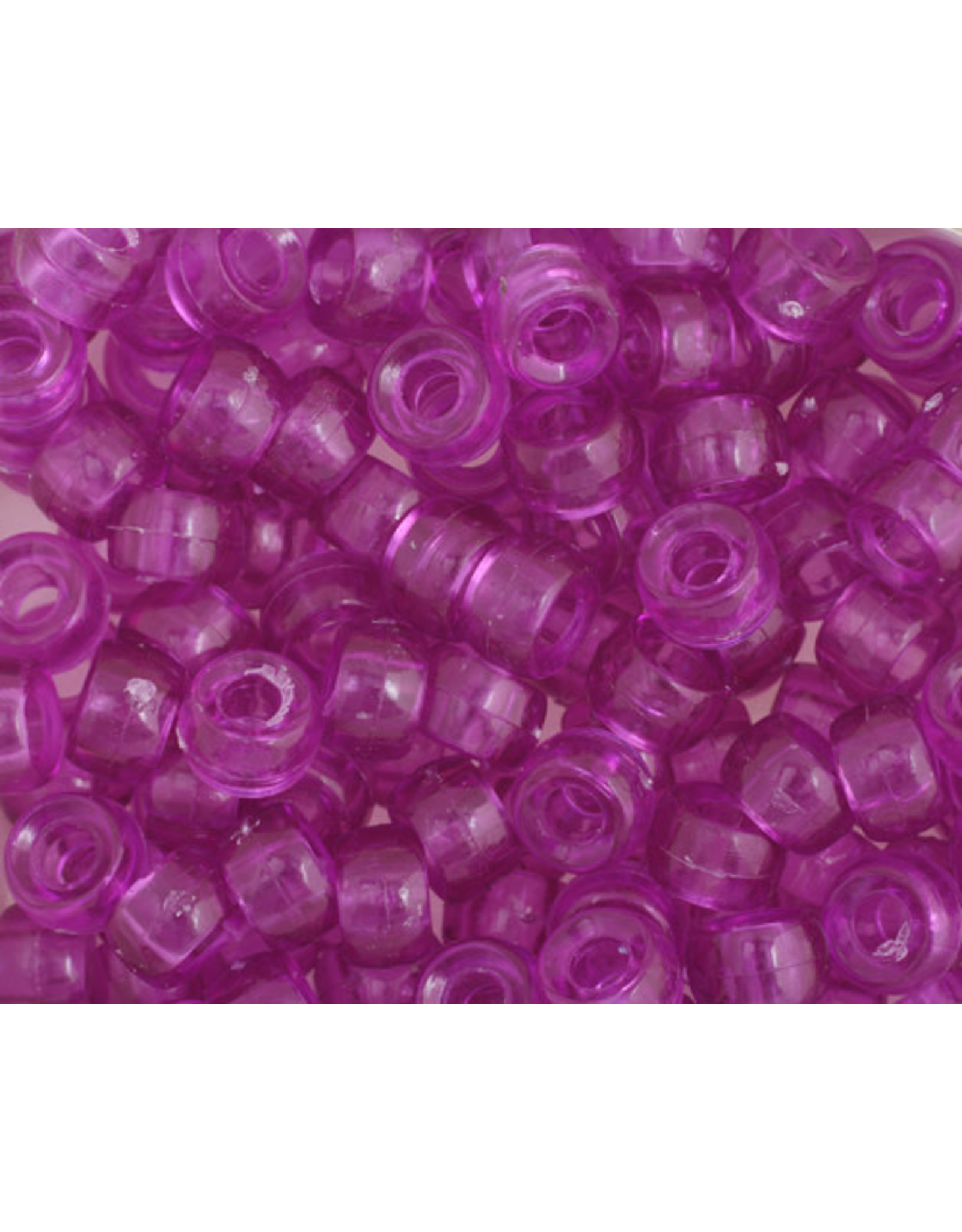 Mini Crow Beads 6mm Transparent Amethyst x250