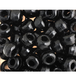 Crow Beads 9mm Opaque Black x250