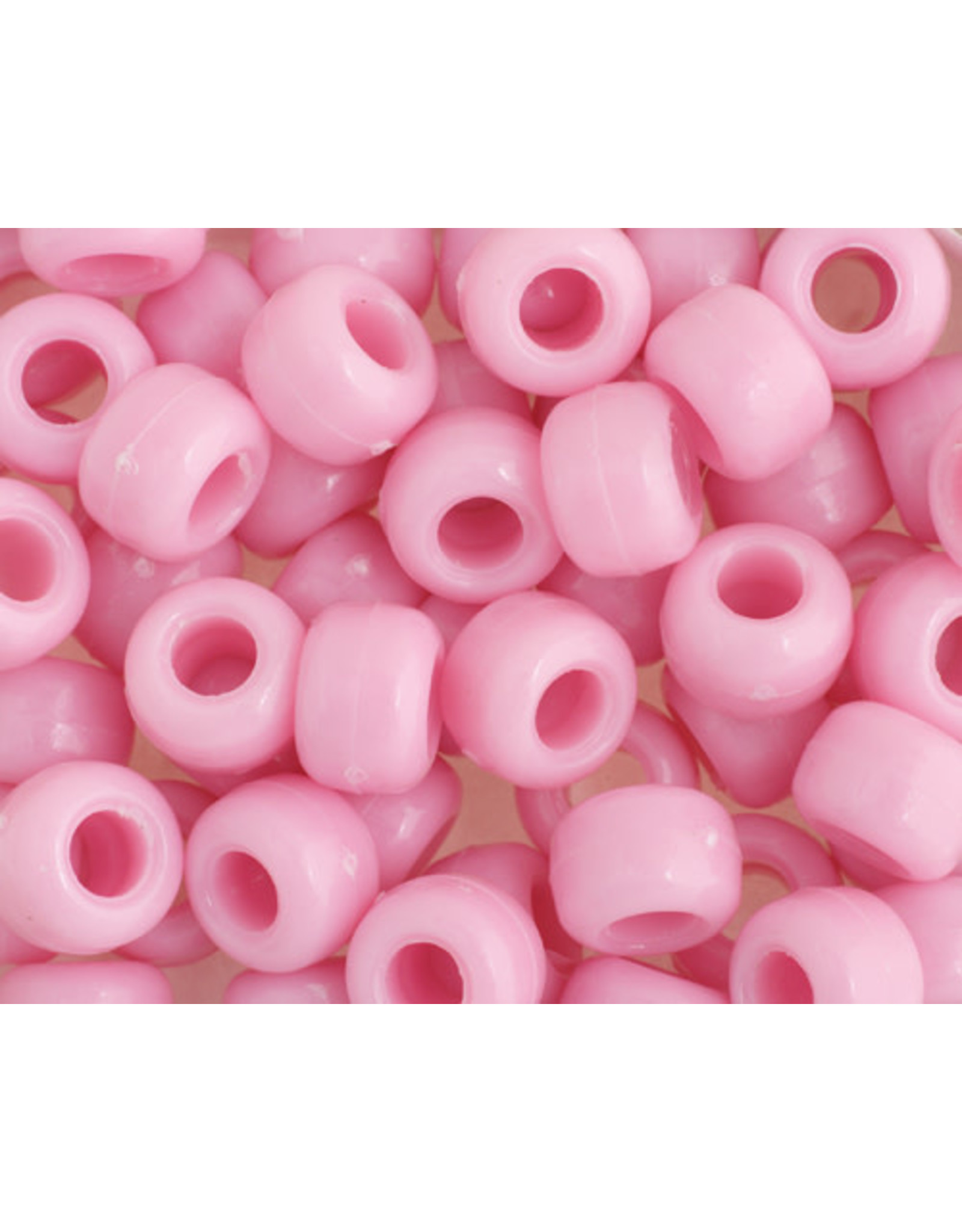 Crow Beads 9mm Opaque Pink x500