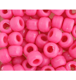 Crow Beads 9mm Opaque Hot Pink x500