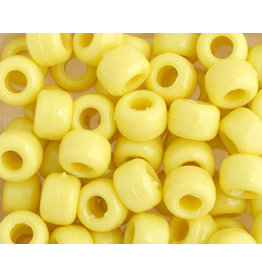 Crow Beads 9mm Opaque Yellow x250