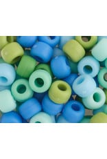 Crow Beads 9mm Opaque Blueberry Mix x250