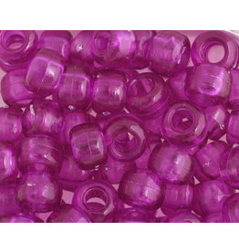 Crow Beads 9mm Transparent Amethyst x250