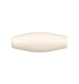 Plastic Hair Pipe  1" Ivory x50