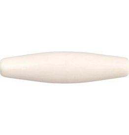 Plastic Hair Pipe  1.5" Ivory x25