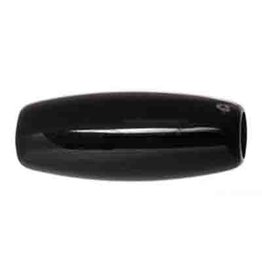 Plastic Hair Pipe  1" Black x50