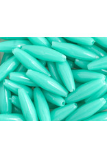 Spaghetti Beads 19x6mm Opaque Turquoise  Blue x200