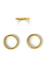 Jump Ring 8mm Gold approx 18g x50