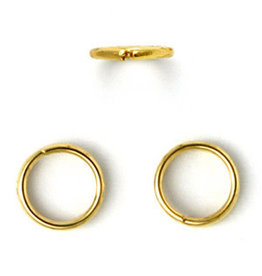 Jump Ring 8mm Gold approx 18g x50