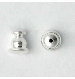 Earring Back 5x5mm Silver x50