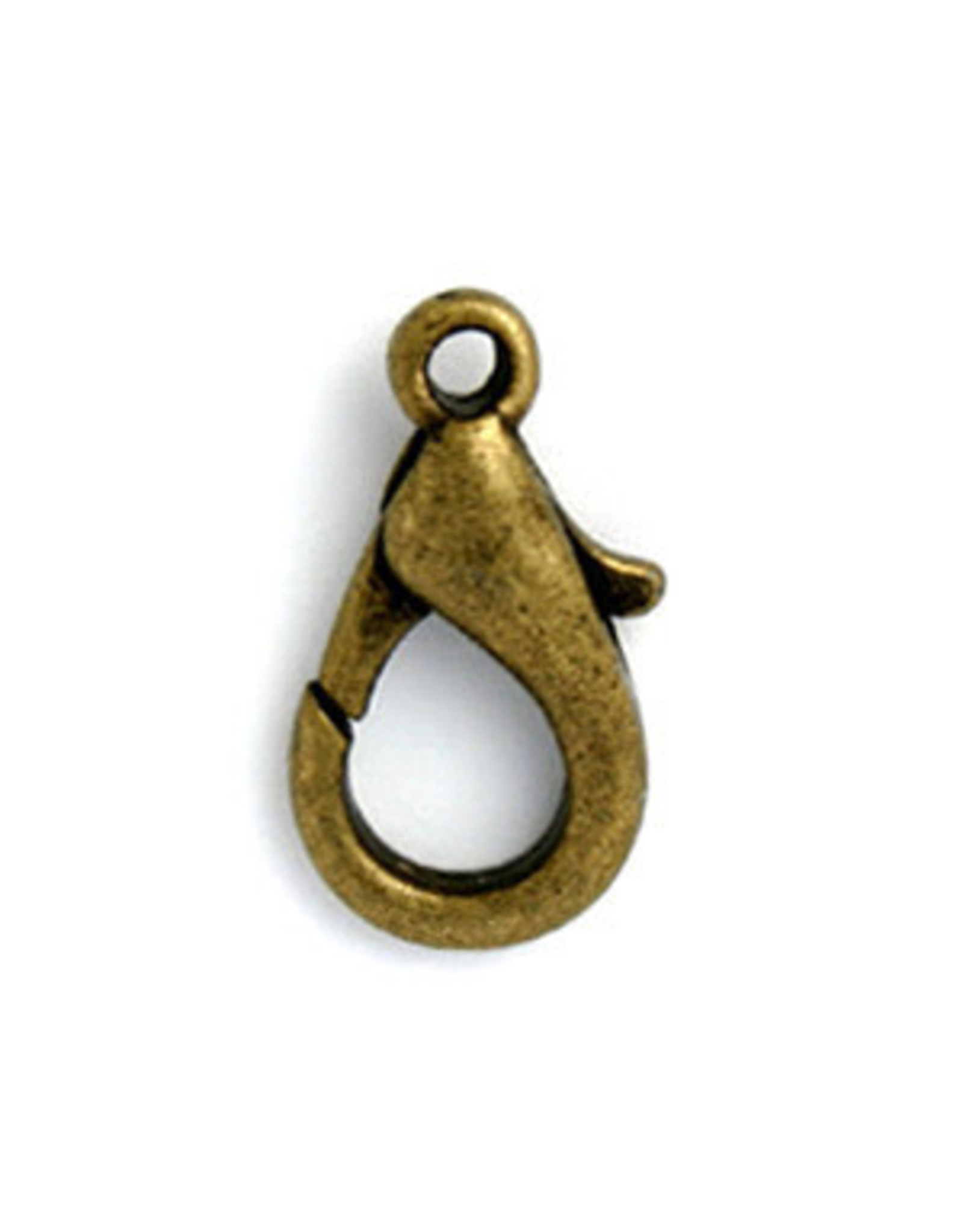Lobster Clasp 18mm Antique Brass x25 NF