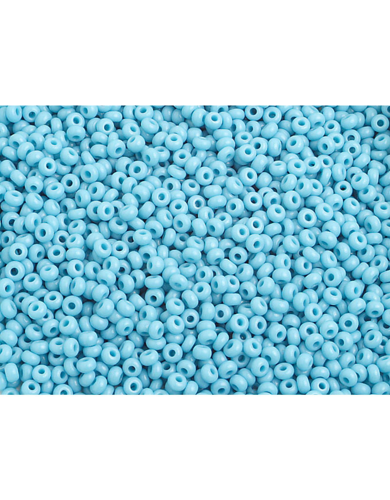 Czech 1004 10  Seed 125g Opaque Turquoise Blue