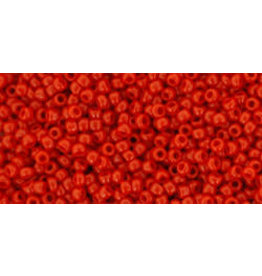 Toho 45B 15  Round 20g  Opaque Red Pepper