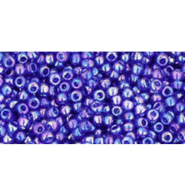 Toho 87 11  Round 6g Transparent  Cobalt Blue AB