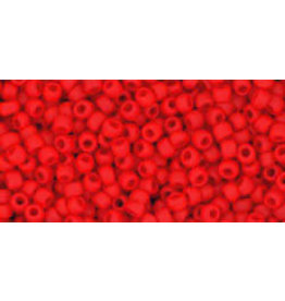 Toho 45af 11  Round 6g Opaque Cherry Red Matte