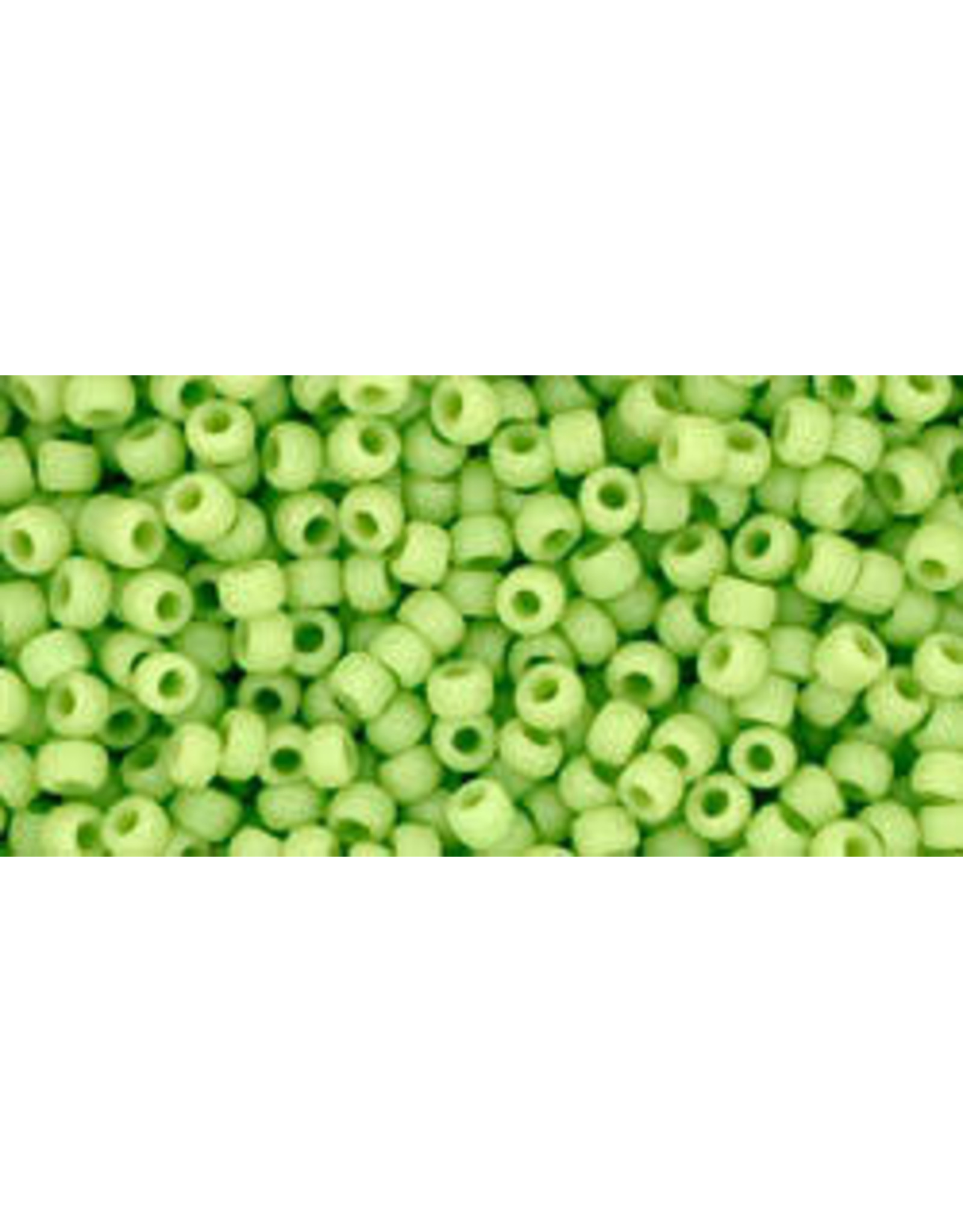 Toho 44f 11  Round 6g Opaque Apple Green Matte