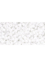 Toho 121 11  Round 6g Opaque White Lustre