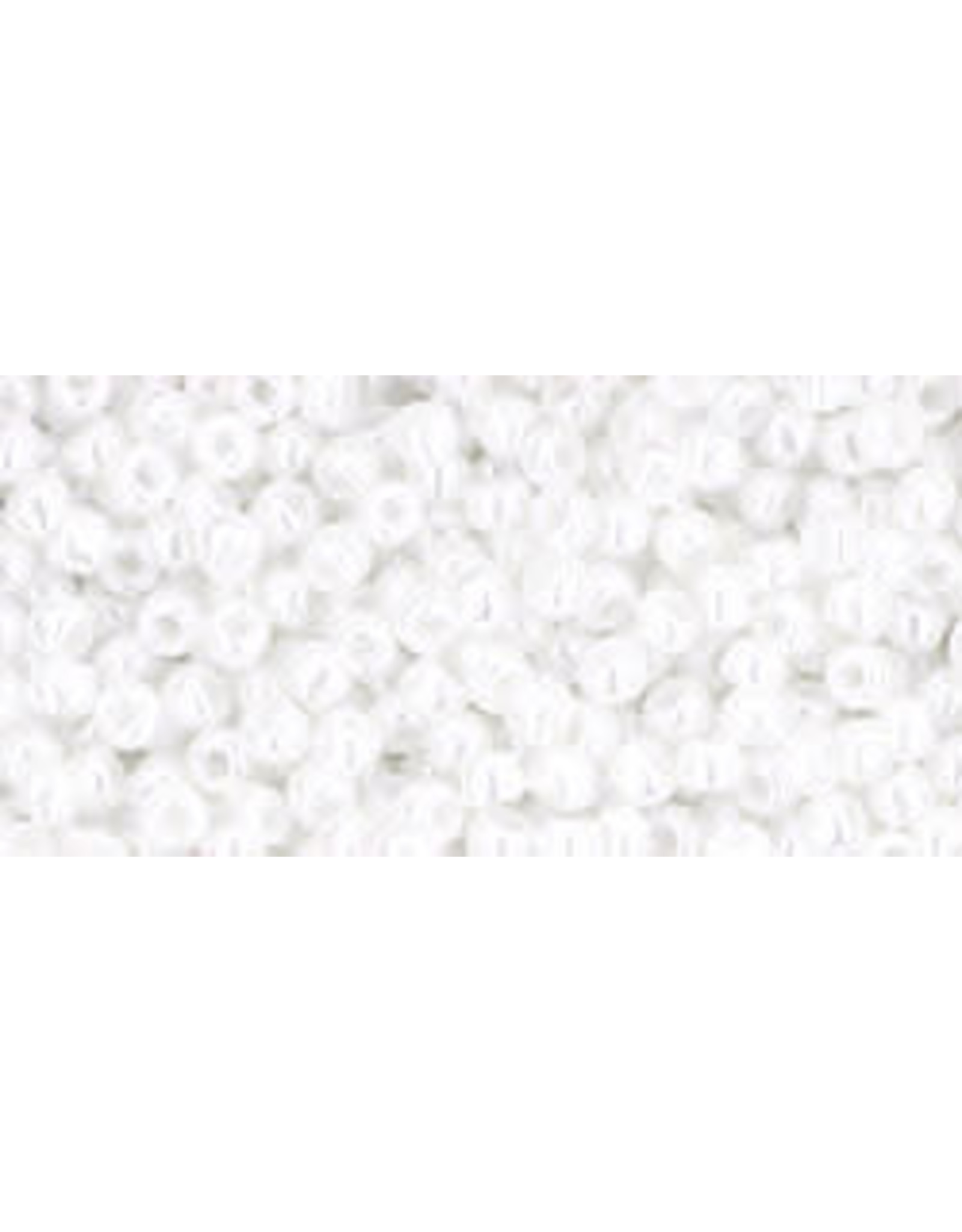 Toho 121 11  Round 6g Opaque White Lustre