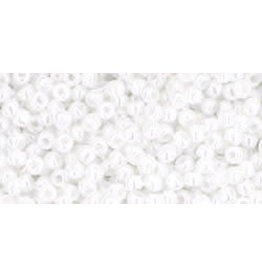 Toho 121 11  Round 6g Opaque White Lustre