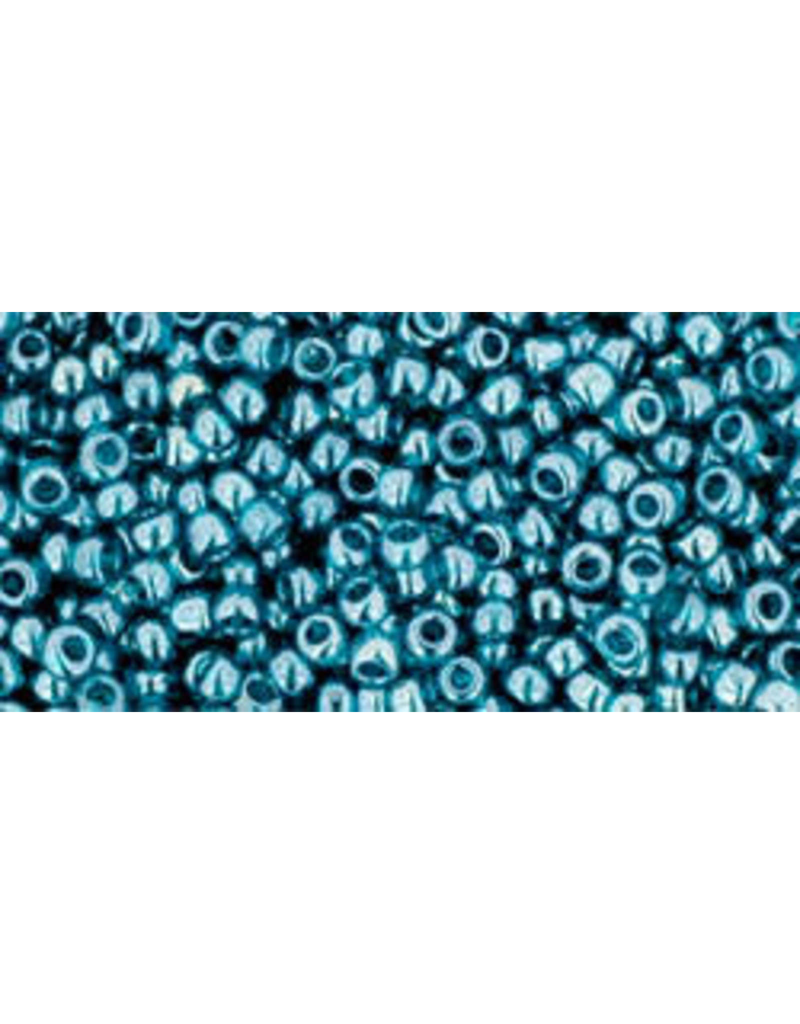 Toho 108bdB 11  Round 40g Transparent  Teal Green Lustre