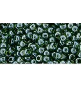 Toho 119B 11  Round 40g Transparent Olive Green Lustre