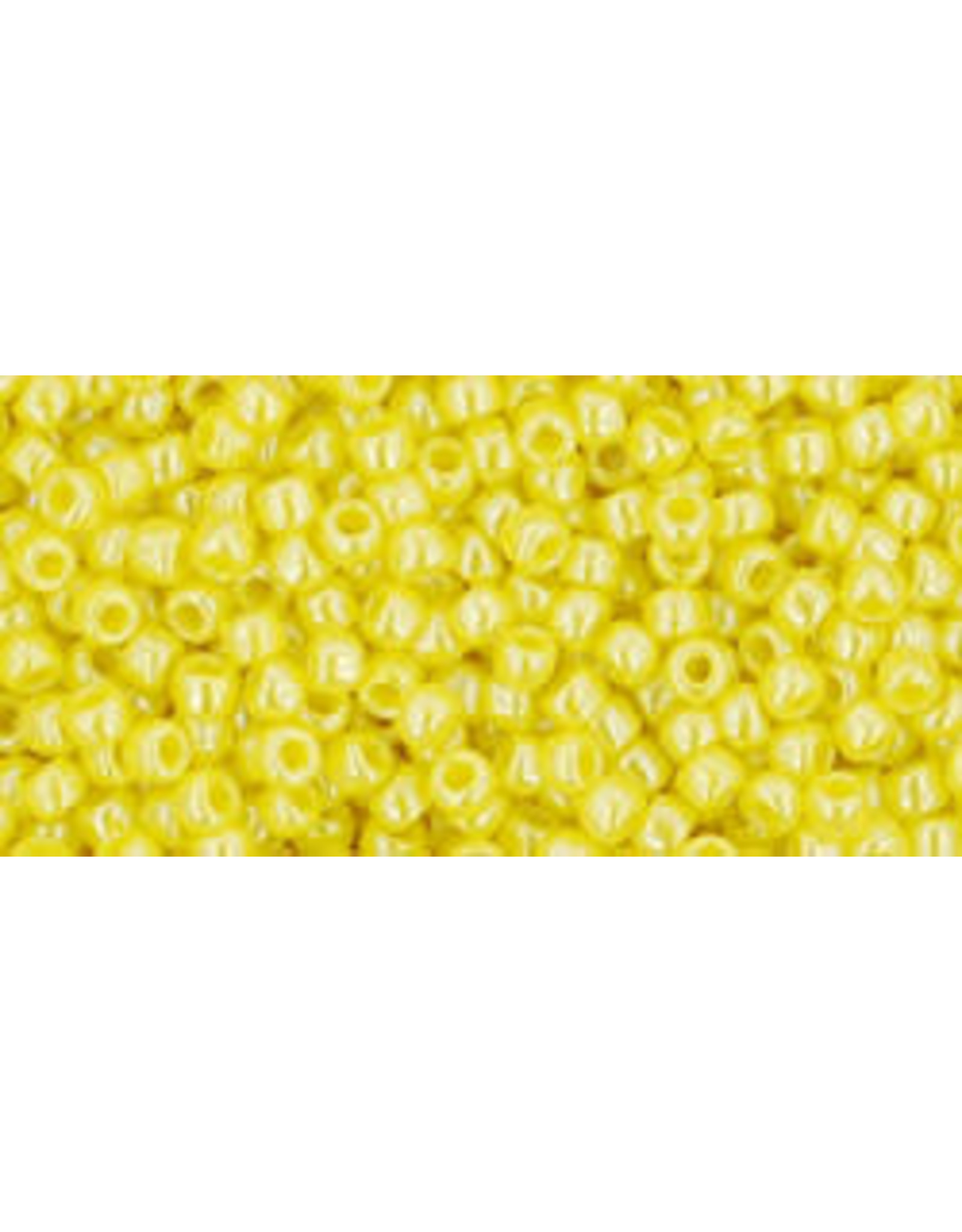 Toho 128 11  Round 6g Opaque Dandelion Yellow Lustre