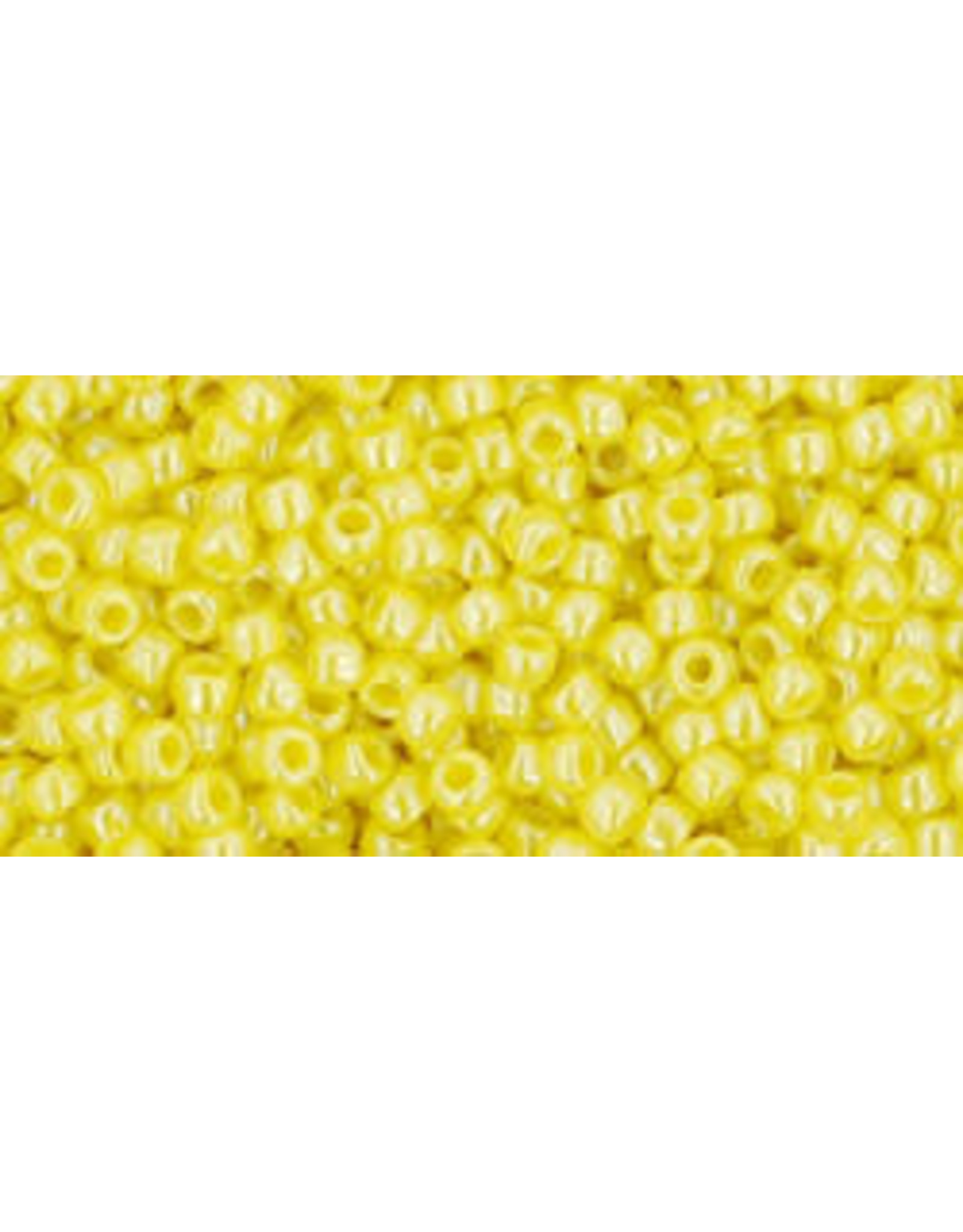 Toho 128 11  Round 6g Opaque Dandelion Yellow Lustre