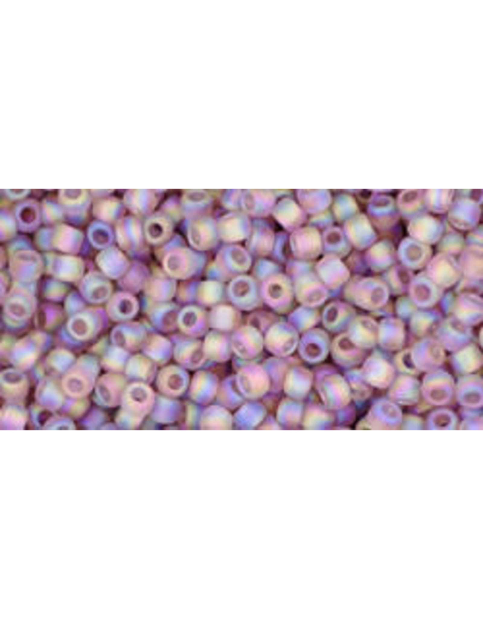 Toho 166bf 11  Round 6g Transparent Medium Amethyst Purple AB Matte