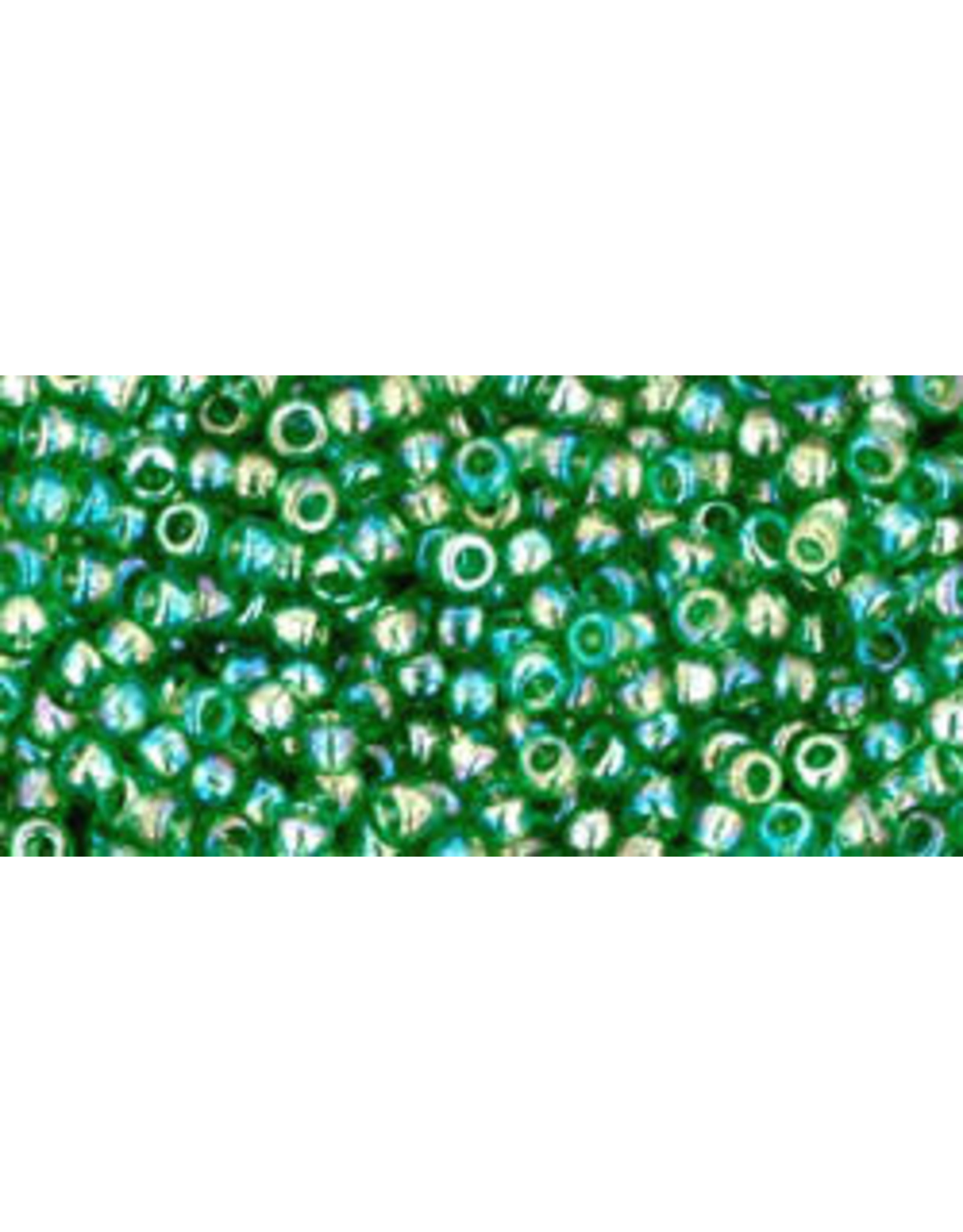 Toho 167b 11  Round 6g Transparent Grass Green AB