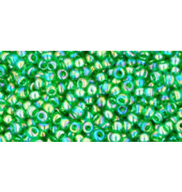 Toho 167B 11  Round 40g Transparent Peridot Green AB