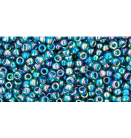 Toho 167bdB 11  Round 40g Transparent Teal Green AB