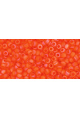 Toho 174bf 11  Round 6g Transparent Hyacinth Orange AB Matte