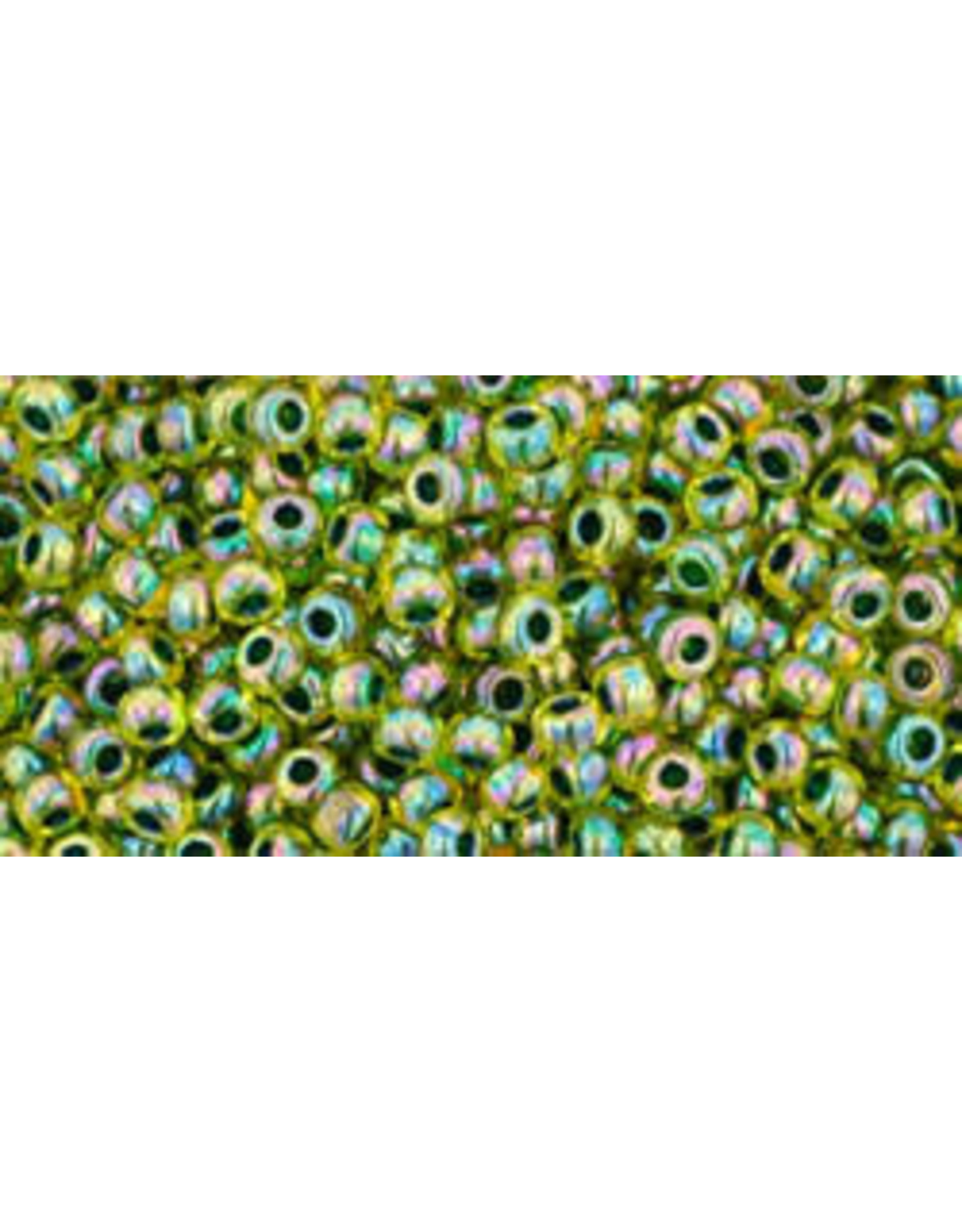 Toho 1829 11  Round 6g Transparent Yellow AB Green c/l