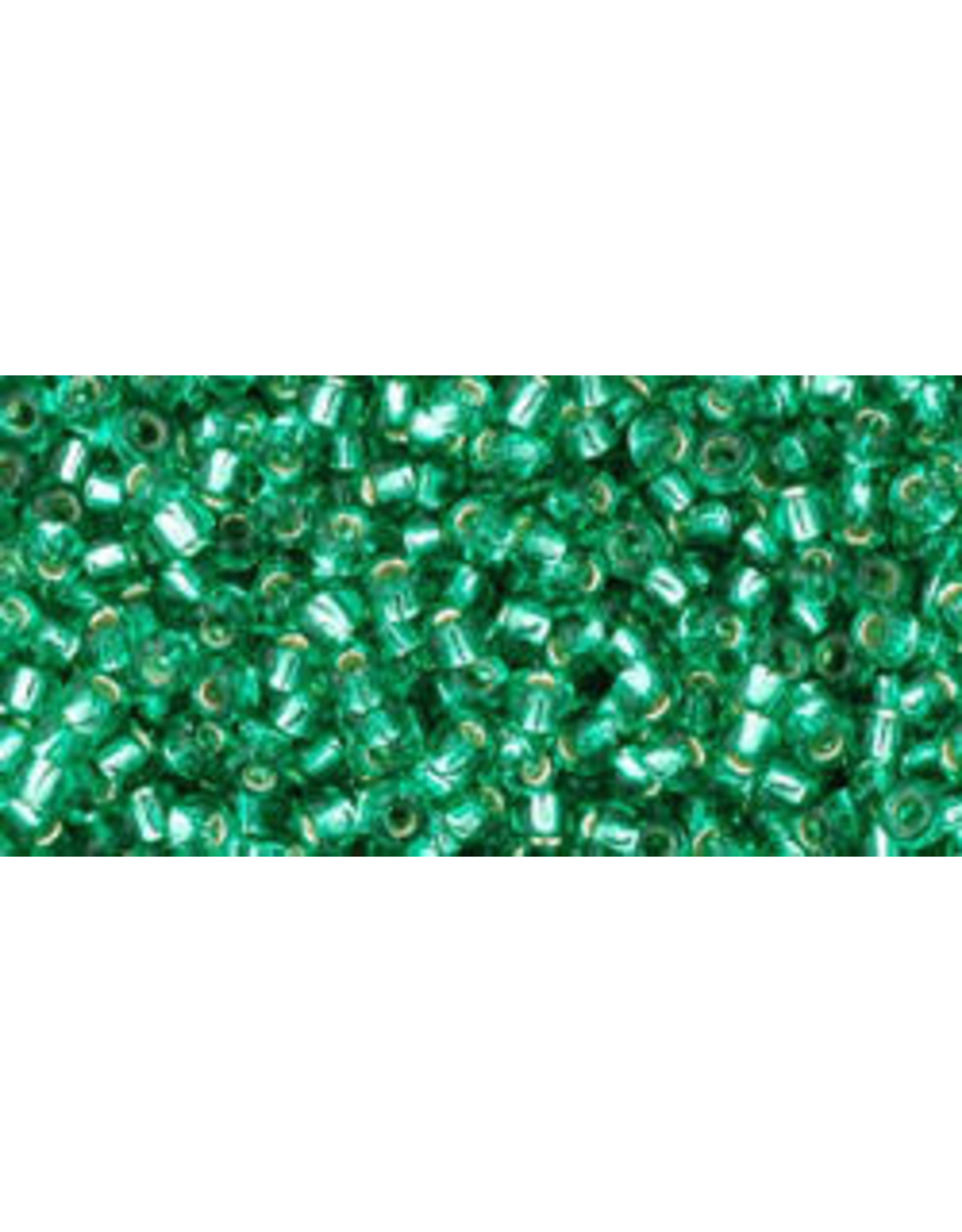 Toho 24b 11  Round 6g Dark Peridot Green s/l